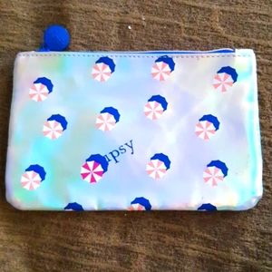 ISPY Womens Whimsical Umbrella makeup pouch bag zipper close